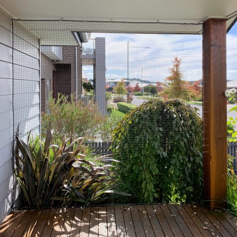 Deck Cat Netting Enclosure - Purrfect Pens custom cat enclosures Canberra