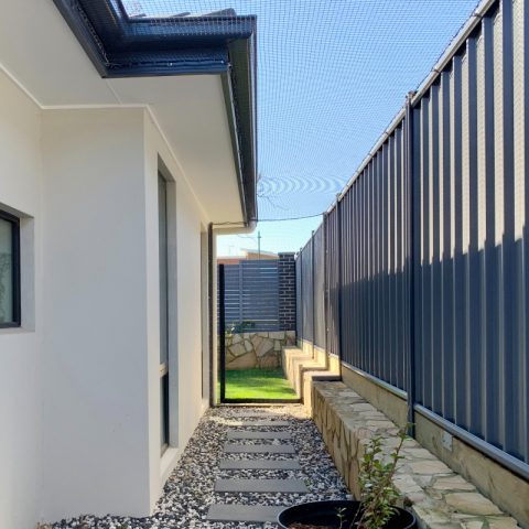 Side of house Enclosure Cat Netting - Purrfect Pens custom cat enclosures Canberra