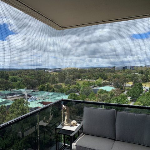 Balcony Cat Enclosure Netting - Purrfect Pens custom cat enclosures Canberra