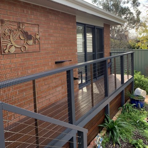 Balcony Cat Enclosure Netting - Purrfect Pens custom cat enclosures Canberra